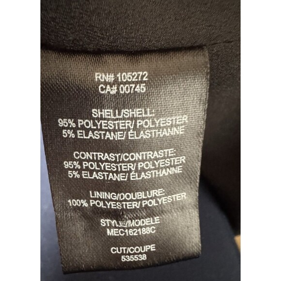 Halston Heritage Size 8  Black Crew Neck Long Dress Gown Cut Out $595 - Picture 8 of 15